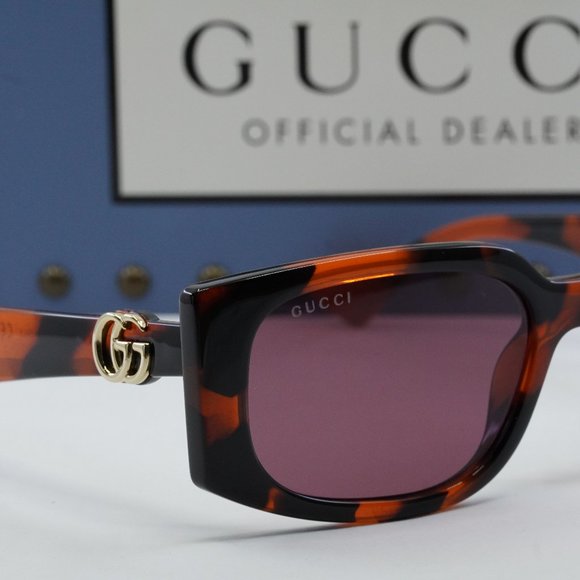 FINAL PRICE NEW GUCCI GG1534S 006 ORANGE VIOLET SUNGLASSES - Picture 8 of 10